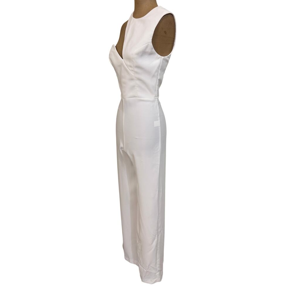 Amanda Uprichard X Revolve Gilda Jumpsuit Ivory White size XS - Picture 9 of 10